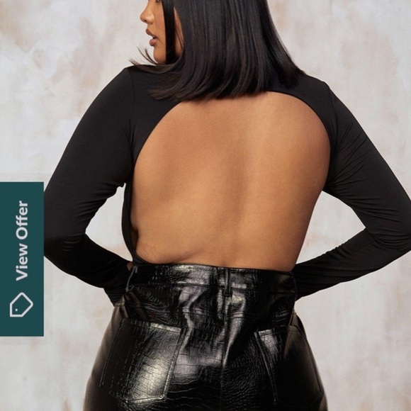 NWT 🔥Kourtney Kardashian Cut Out Open Back Bodysuit🔥 - Picture 6 of 6